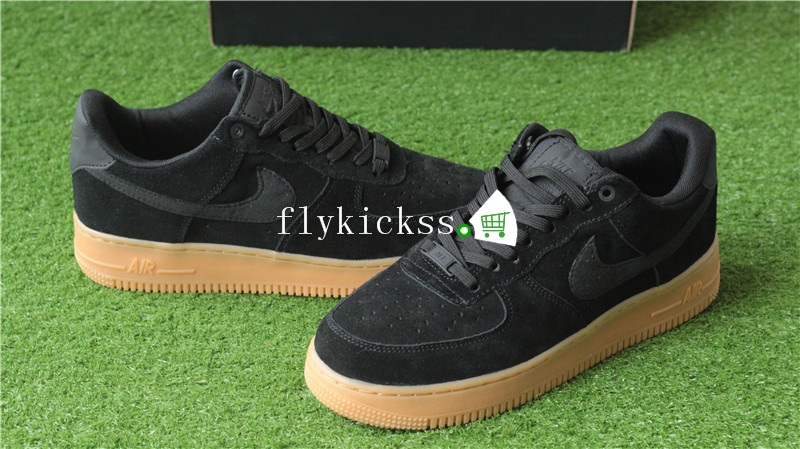 Nike Air Force 1 AF1 07 LV8 Black Suede